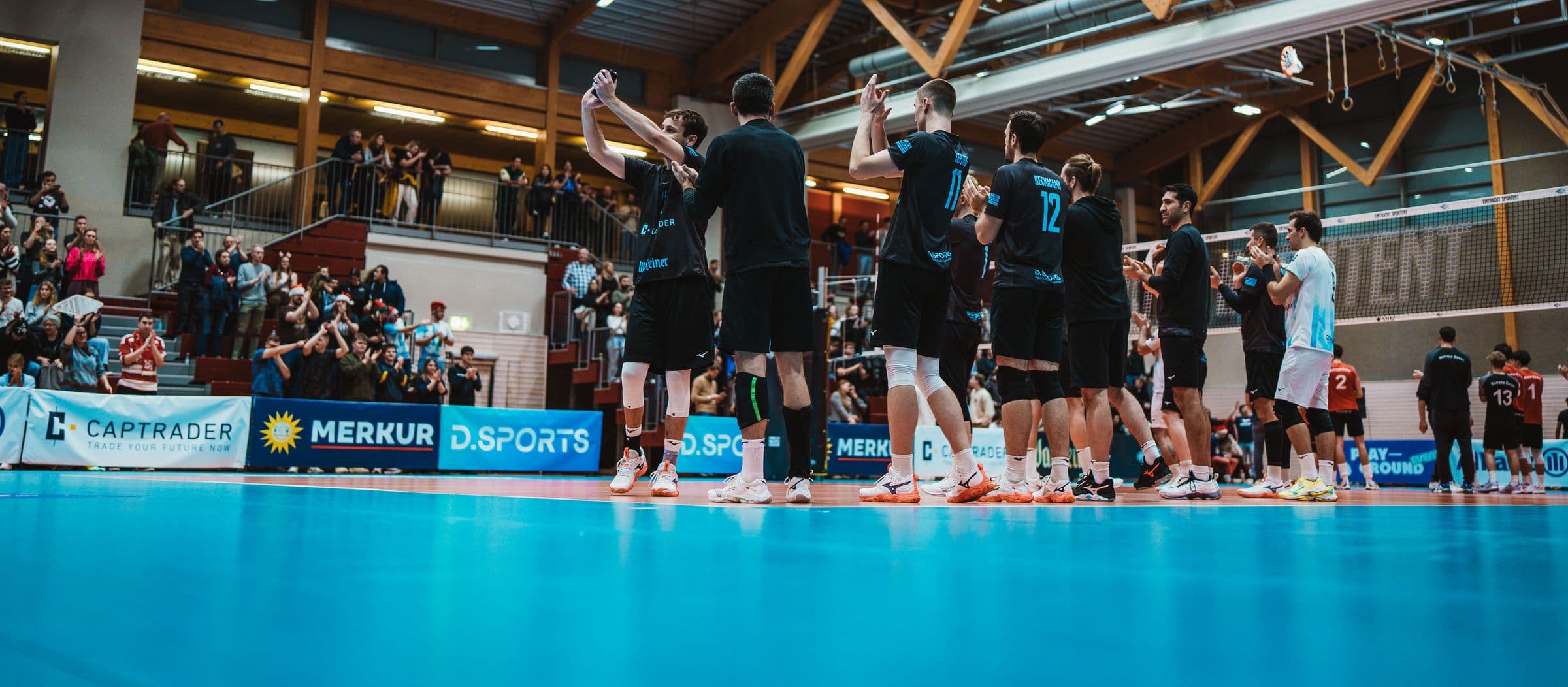 Volleyballspiel in Duesseldorf