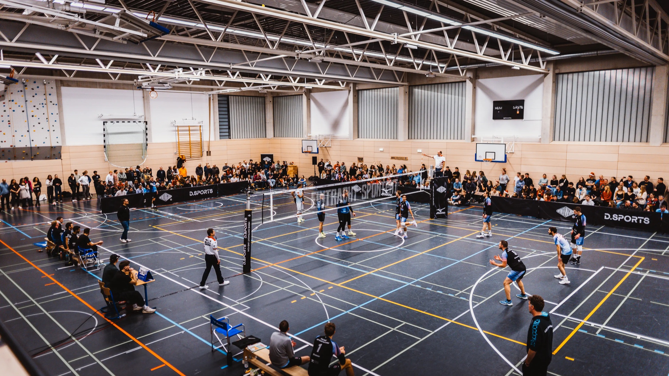 Volleyballspiel in Duesseldorf